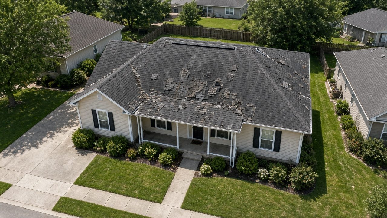 Roof before work
